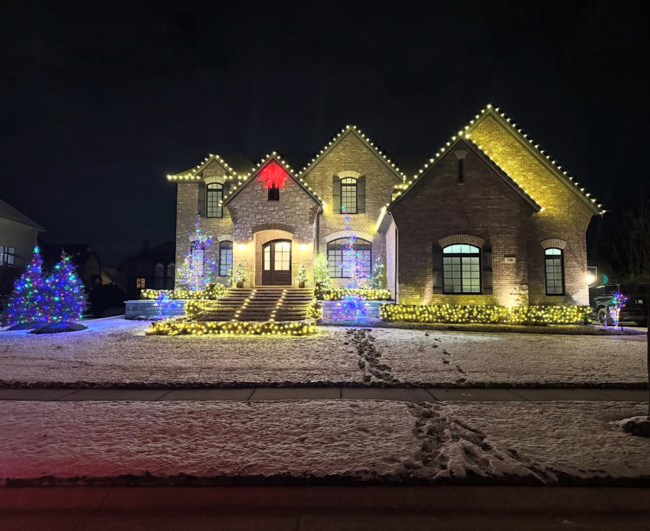 Roof lighting install